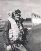 WW II Pilot ready for flight
